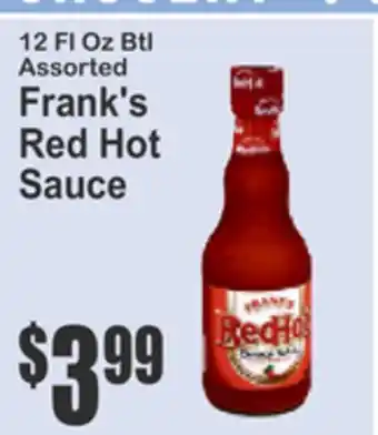 SuperFresh 12 Fl Oz Btl Assorted Frank's Red Hot Sauce offer
