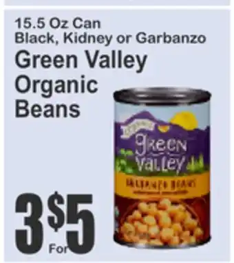 SuperFresh Green Valley Organic Beans offer