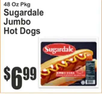 SuperFresh Sugardale Jumbo Hot Dogs offer