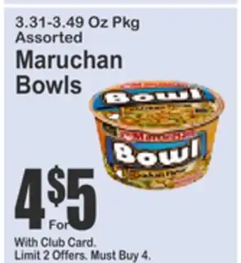 SuperFresh Maruchan Bowls offer