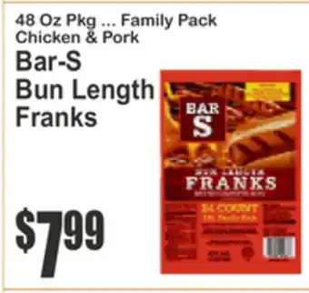 SuperFresh Bar-S Bun Length Franks offer