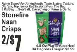 SuperFresh Stonefire Naan Crisps offer