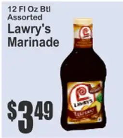 SuperFresh 12 Fl Oz Btl Assorted Lawry's Marinade offer