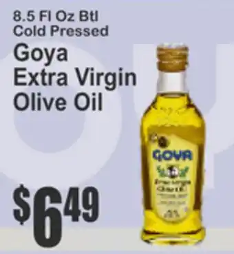 SuperFresh 8.5 Fl Oz Btl Cold Pressed Goya Extra Virgin Olive Oil offer