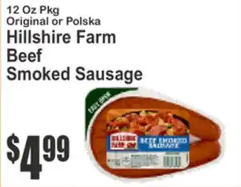 SuperFresh Hillshire Farm Beef Smoked Sausage offer