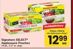 ACME Signature SELECT Applesauce Pouches offer