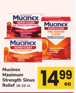 ACME Mucinex Maximum Strength Sinus Relief offer