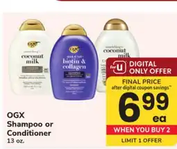ACME OGX Shampoo or Conditioner offer