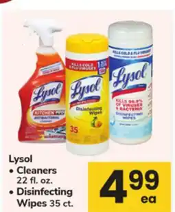 ACME Lysol Cleaners 22 fl. oz., Disinfecting Wipes 35 ct offer