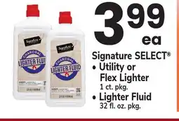 ACME Signature SELECT • Utility or Flex Lighter 1 ct. pkg. • Lighter Fluid 32 fl. oz. pkg offer