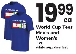 ACME World Cup Tees Men's and Women's offer
