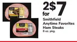 ACME Smithfield Anytime Favorites Ham Steaks offer