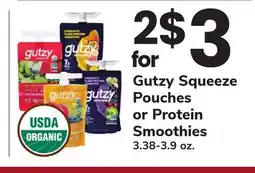 ACME Gutzy Squeeze Pouches or Protein Smoothies offer