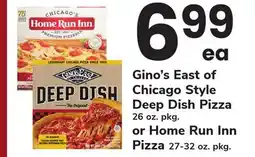 ACME Gino's East of Chicago Style Deep Dish Pizza 26 oz. pkg. or Home Run Inn Pizza 27-32 oz. pkg offer