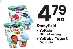ACME Stonyfield YoKids 18.6-24 oz. pkg YoBaby Yogurt 24 oz. ctn offer