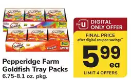ACME Pepperidge Farm Goldfish Tray Packs offer