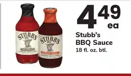 ACME Stubb's BBQ Sauce offer