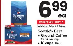 ACME Seattle's Best Ground Coffee 10-12 oz. pkg. K-cups 10 ct offer