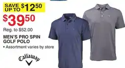 Dunham's Sports MEN'S PRO SPIN GOLF POLO offer
