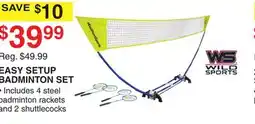 Dunham's Sports EASY SETUP BADMINTON SET offer