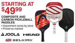Dunham's Sports COMPOSITE AND CARBON PICKLEBALL PADDLES offer