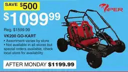 Dunham's Sports VK200 GO-KART offer