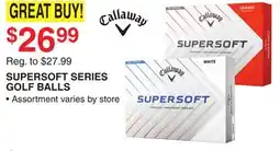 Dunham's Sports CALLAWAY SUPERSOFT SERIES GOLF BALLS offer