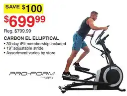 Dunham's Sports CARBON EL ELLIPTICAL offer