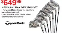 Dunham's Sports MEN'S SIM2 MAX 5-PW IRON SET offer