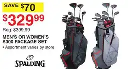 Dunham's Sports SPALDING MEN'S OR WOMEN'S S300 PACKAGE SET offer