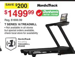 Dunham's Sports NORDICTRACK T SERIES 16 TREADMILL offer
