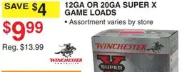 Dunham's Sports 12GA OR 20GA SUPER X GAME LOADS offer