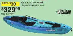 Dunham's Sports S. E. E. K. SIT-ON KAYAK offer