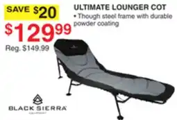 Dunham's Sports ULTIMATE LOUNGER COT offer