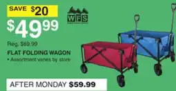 Dunham's Sports WFS FLAT FOLDING WAGON offer