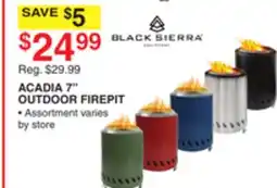 Dunham's Sports BLACK SIERRA ACADIA 7 OUTDOOR FIREPIT offer