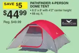 Dunham's Sports EAGLES CAMP PATHFINDER 4-PERSON DOME TENT offer