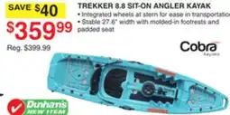 Dunham's Sports COBRA KAYAKS TREKKER 8.8 SIT-ON ANGLER KAYAK offer