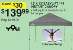 Dunham's Sports 12' X 12' EASYLIFT 144 INSTANT CANOPY offer