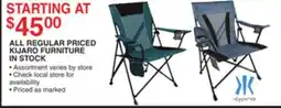 Dunham's Sports ALL REGULAR PRICED KIJARO FURNITURE IN STOCK offer