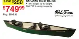 Dunham's Sports OLD TOWN SARANAC 146 XT CANOE offer