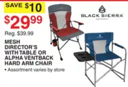Dunham's Sports MESH DIRECTOR'S WITH TABLE OR ALPHA VENTBACK HARD ARM CHAIR offer