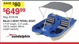 Dunham's Sports SUNDOLPHIN BAJA 5 SEAT PEDAL BOAT offer