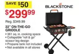 Dunham's Sports BLACKSTONE 22 ON-THE-GO GRIDDLE offer