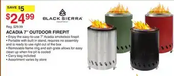 Dunham's Sports ACADIA 7 OUTDOOR FIREPIT offer