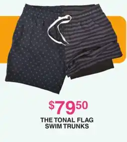 Dunham's Sports THE TONAL FLAG SWIM TRUNKS offer