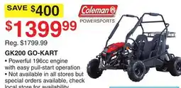Dunham's Sports GK200 GO-KART offer