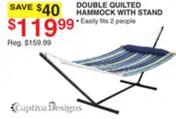 Dunham's Sports DOUBLE QUILTED HAMMOCK WITH STAND offer