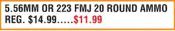 Dunham's Sports 5.56MM OR 223 FMJ 20 ROUND AMMO offer