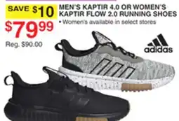 Dunham's Sports ADIDAS MEN'S KAPTIR 4.0 OR WOMEN'S KAPTIR FLOW 2.0 RUNNING SHOES offer